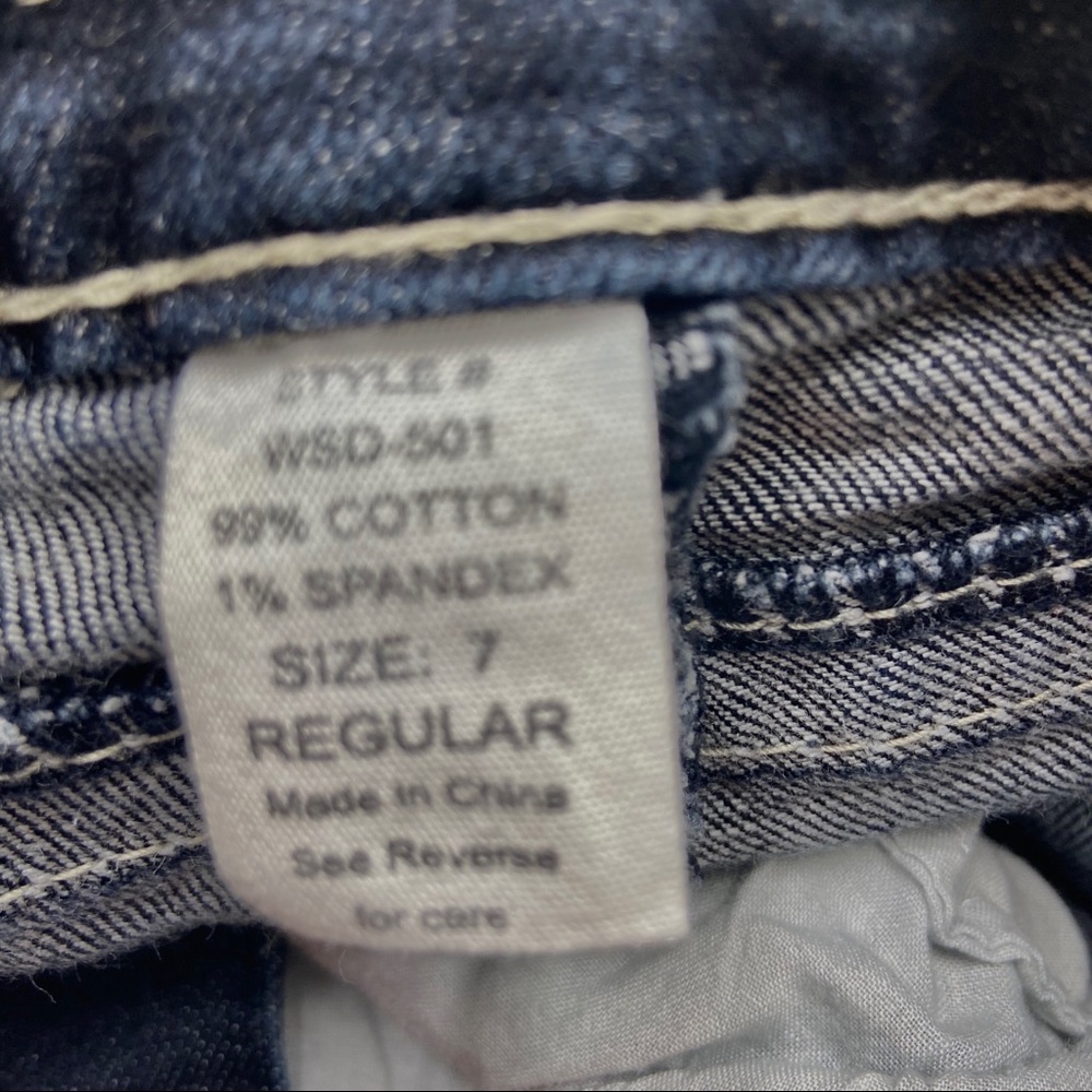 Blue Asphalt Women’s Juniors Boot Cut Jeans Size 7 - Picture 5 of 5
